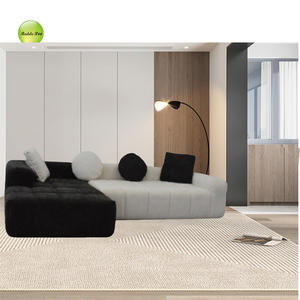 लिविंग रूम के लिए आधुनिक वैक्यूम पैकिंग संपीड़ित सोफे के लिए मॉड्यूलर सोफे लक्जरी कपड़े l आकार कोने सोफे सोफे सोफे सेट - Product Image 5