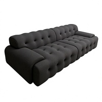 Canapé sectionnel moderne en tissu capitonné pour salon, couleur personnalisable, mobilier de salon minimaliste