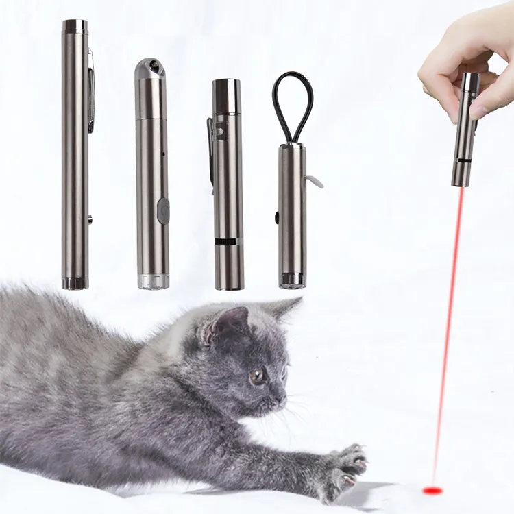 Hot Sales Funny Cat Stick Usb Mini Flashlight Laser Led Pen Light Cat Light Pointers Pet Cat Toy