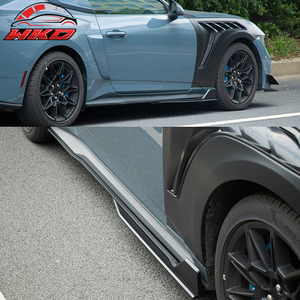 Convient pour Ford Mustang Dark Horse 2024-2026, jupes latérales style GT500, noir brillant - Product Image 3