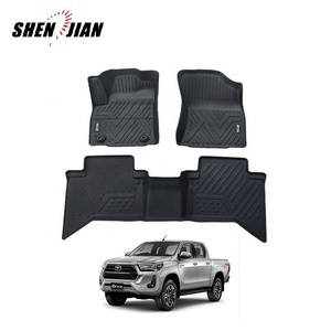 Hilux revo piso mat plástico de auto barato esteras para piso otros exterior Accesorios para <span class=keywords><strong>Pajero</strong></span> conjunto completo de - Product Image 6