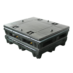 Ağır özelleştirilmiş oluklu karton katlanır lojistik katlanabilir plastik palet kol paketi konteynerler kutuları - Product Image 5