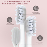 Brosse à dents électrique sonique pour adultes OEM avec étui de voyage et support de miroir, élégante, minuterie, manche en métal - Métalochrome
