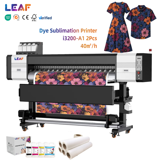 LEAF Sublimation Digital Inkjet Printing Machine With I3200 Heads Textile Sublimation Printer