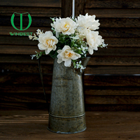 Bouquet de fleurs artificielles vintage en soie de qualité d'origine usine, fait main, pour décoration de mariage et centre de table