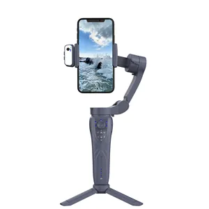 Gran oferta 2024, estabilizador de cámara F12 de cardán de mano de 3 ejes con trípode, seguimiento facial a través de la aplicación, estabilizador de cardán Selfie Stick