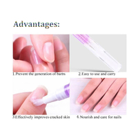 Stylo à huile pour cuticules parfumée aléatoire, huile nutritive professionnelle pour ongles, réparation des cuticules sèches, soin manucure, revitalisant pour cuticules.