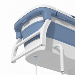 Baignoire portable multifonctionnelle de grande <span class=keywords><strong>taille</strong></span>, matériau TPE pliable autoportant, matériau PP avec détection de température de trempage - Product Image 6