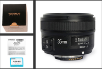YONGNUO Yn35mm F2 objectif de caméra vidéo grand Angle grande ouverture objectif de mise au point automatique pour appareil photo Canon automatique Canon EOS 7 lames 35MM