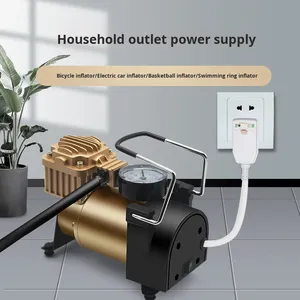 220V Household Air Pump Metal for Football Basketball <b>Cars</b> Swimming Rings Tire <b>Inflation</b> AX-8807 Metal Air Pump 220V Household A - Product Image 4