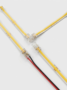 ตัวเชื่อมต่อแถบไฟ LED แบบ COB SMD 2 ขา 8 มม. แบบไม่ต้องบัดกรี พร้อมคลิปใสสำหรับเชื่อมต่อปลายมุมแบบอินไลน์แรงดันสูง - Product Image 5