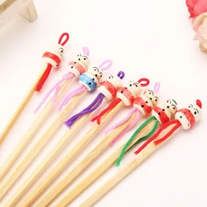 Supplier Promotional Handmade Doll Head Spoon Bamboo Ear Pick Tools Cleaner Earpick
