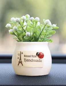 かわいいミニカー装飾アクセサリー工場卸売人工植木鉢鉢植え - Product Image 6