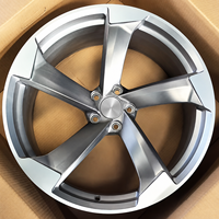 Jantes forgées OEM à profil profond concave, finition brossée argentée directionnelle, 5x114.3, 18-22 pouces pour Audi Q5 Q7 Q8 A4 Land Rover Rolls-Royce