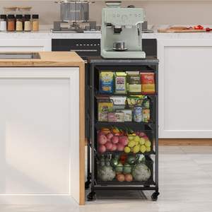 Carro <span class=keywords><strong>de</strong></span> almacenamiento <span class=keywords><strong>de</strong></span> frutas y verduras <span class=keywords><strong>de</strong></span> 4 niveles, organizador <span class=keywords><strong>de</strong></span> cocina <span class=keywords><strong>con</strong></span> <span class=keywords><strong>ruedas</strong></span>, parte superior <span class=keywords><strong>de</strong></span> <span class=keywords><strong>madera</strong></span>, alambre <span class=keywords><strong>de</strong></span> Metal, soporte para frutas y verduras <span class=keywords><strong>con</strong></span> cajones - Product Image 6