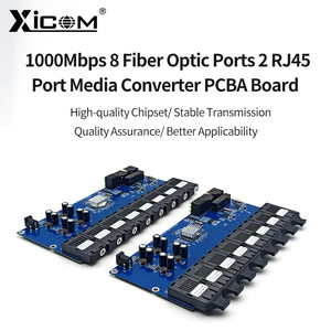Convertidor de Medios de Fibra Óptica Xicom de 8 Puertos, 1000M Gigabit, Placa PCBA de Fibra Única/Doble para Redes LAN Cableadas - Product Image 5