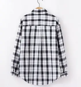 Low Price Streetwear Design Custom Color Printed Flannel Shirt for Men and women casual print