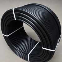 Tuyau d'irrigation flexible en polyéthylène HDPE résistant à l'usure, noir, à paroi intérieure lisse, protection anti-UV pour le transport d'eau agricole