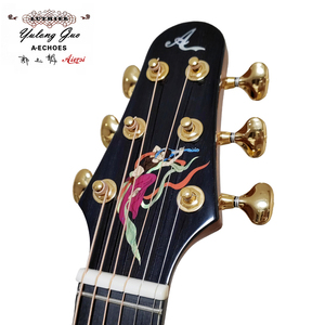 <span class=keywords><strong>Guitarra</strong></span> acústica Yulong Guo de doble tapa con Koa Back y Side de Aiersi - Product Image 4