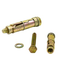 Cheville de fixation murale creuse en acier zingué, diamètre M6-M20, capacité 500-1000 kg, revêtement TiCN