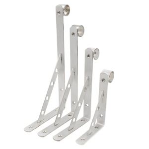 Sukepu Séchoir à linge en acier inoxydable, support triangulaire mural robuste pour usage extérieur et intérieur, balcon - Product Image 5