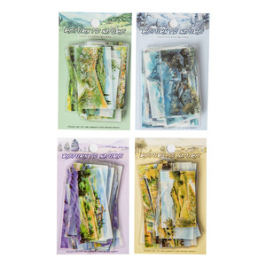 48 adesivi Per confezione tornano al tema giardino con vista sulle montagne della serie materiale di grandi dimensioni - Product Image 5