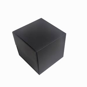 Boîte de montre kraft en papier d'art noir de luxe Forme de créateur rigide avec poignée Finition mate Boîte de base supérieure avec enveloppe-Prix raisonnable - Product Image 2