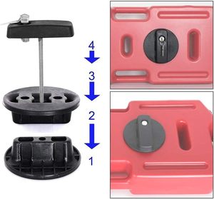 Soporte <span class=keywords><strong>de</strong></span> Montaje para Tanque <span class=keywords><strong>de</strong></span> Combustible <span class=keywords><strong>de</strong></span> 20L 30L, Soporte para Bidón <span class=keywords><strong>de</strong></span> Gasolina con Cierre para ATV UTV RZR - Product Image 2