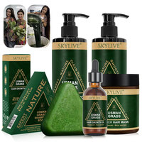 Shampooing et savon à base de plantes Usman Grass & Platycladus, traitement naturel contre la perte de cheveux, renforce les racines, contrôle le sébum, nettoie le cuir chevelu, favorise la croissance des cheveux