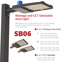 500W LED réverbère capteur de cellule photoélectrique 50W 100W 150W 200W 300W Led zone boîte à chaussures lumière Parking autoroute éclairage routier
