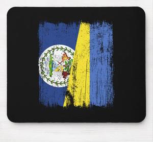 맞춤형 도매 벨리즈 국기 맞춤형 로고 게이밍 맞춤형 RGB 마우스 패드 논슬립 천연 고무 마우스 패드 사무실 및 가정용 - Product Image 1