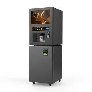 自动化咖啡机豆子泡泡茶制造咖啡自动售货机为小企业创意
