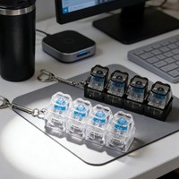 Porte-clés LED personnalisé avec logo, durable et tendance, pour clavier, pendentif de téléphone portable, idéal comme cadeau promotionnel en gros