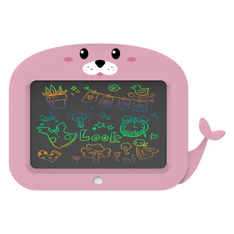 11 ''씰 LCD 키즈 패드 어린이 만화 동물 LCD 드로잉 보드 지울 수있는 전자 필기 태블릿