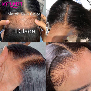 Parrucche con Chiusura in Pizzo HD 5X5 di <span class=keywords><strong>Capelli</strong></span> Vietnamiti Grezzi Lisci, Alta Qualità, Senza Colla, Parrucche Frontali in <span class=keywords><strong>Capelli</strong></span> Umani per Donne di Colore - Product Image 3