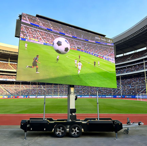 Affichage LED extérieur couleur pleine P4mm sur remorque mobile, panneau publicitaire numérique LED étanche - Product Image 1