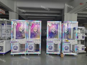 Nhà máy sản xuất máy gắp thú hồng, thiết kế tùy chỉnh, máy trò chơi điện tử trong suốt hoàn toàn, máy gắp thú bằng kim loại, trò chơi may mắn bằng xu, giải trí thương mại, vui chơi giải trí - Product Image 5