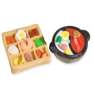 ของเล่นบีบจำลองอาหารแบบหม้อไฟเก้าช่อง ทำจากวัสดุ TPR ปลอดภัย ของเล่นบอลเสริมพัฒนาการสำหรับเด็กชายและเด็กหญิง - Product Image 6