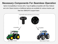 Système de direction automatique GNSS pour tracteurs avec moteur à couple élevé, tablette 4G, capteur d'angle pour l'agriculture de précision