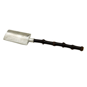 Pure tin <b>tea</b> spatula with purple bamboo handle, <b>tea</b> <b>set</b> accessory for brewing <b>tea</b> around a stove, handmade <b>tea</b> spoon, incense - Product Image 5