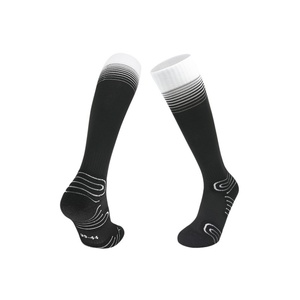 Wholesale Premium Quality Cotton Crew Men's Sport <b>Socks</b> Custom Jacquard Logo Terry <b>Socks</b> Bottom Position <b>Black</b> Color for Spring - Product Image 1