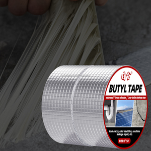 เทปบิวทิลทนทานสำหรับซ่อมแซมหน้าต่าง RV <span class=keywords><strong>แผ่น</strong></span>อลูมิเนียมฟอยล์กันน้ำกาวไวต่อแรงกดติดหลังคากระจก<span class=keywords><strong>ปิด</strong></span>ผนึกรอยรั่ว - Product Image 5