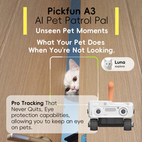 Caméra pour animaux de compagnie PICKFUN AI avec rapports quotidiens automatiques sur les animaux de compagnie et vlogging autom