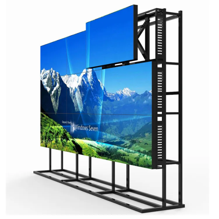 55 Inch Small Bezel Indoor Android Window Meeting Room Lcd Tv Wall Video Wall Controller Advertising Big Screen 2x2 3x4 1x4 3x3