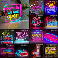 Enseigne néon LED USB en forme de flèche 'Beer Cup Open Bar' à luminosité réglable, décoration murale pour pub, restaurant, bar à domicile, 'Man Cave', vitrine