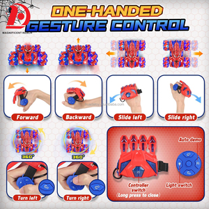 Huada ánh sáng lên cử chỉ cảm biến Hai Mặt nhện trôi <span class=keywords><strong>RC</strong></span> diễn viên đóng thế xe đồ chơi dual-từ Xa cử chỉ điều khiển xe tải đồ chơi cho cậu bé quà tặng - Product Image 6