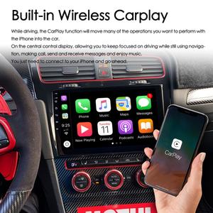 Autoradio Android 13 avec commande vocale IA, 8 Go + 128 Go, navigation GPS, stéréo pour VW Volkswagen Golf 7 2013-2017, lecteur multimédia vidéo CarPlay - Product Image 2