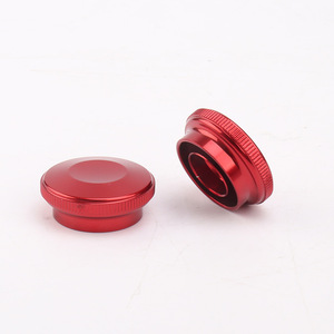 Bouton d'arrêt d'urgence en aluminium à tête bombée, non éclairé, interrupteurs à bouton-poussoir mécaniques - Product Image 2
