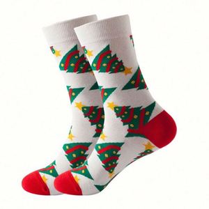 Calcetines Navideños Personalizados al por Mayor, Diseño Jacquard de Santa Claus, Algodón Antibacterial, Casuales, Divertidos, Unisex, para Navidad - Product Image 6