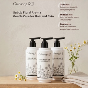 Crabsong & JJ Lotus Floral, Champú y Gel <span class=keywords><strong>de</strong></span> Ducha <span class=keywords><strong>de</strong></span> 380 ml para Hotel, Set <span class=keywords><strong>de</strong></span> Artículos <span class=keywords><strong>de</strong></span> Aseo para Huéspedes <span class=keywords><strong>de</strong></span> Hotel, Amenidades para Baños <span class=keywords><strong>de</strong></span> Hotel - Product Image 1